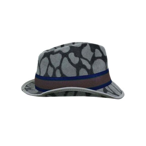 Animal Print Wool Fedora Hat - Picture 9 of 9